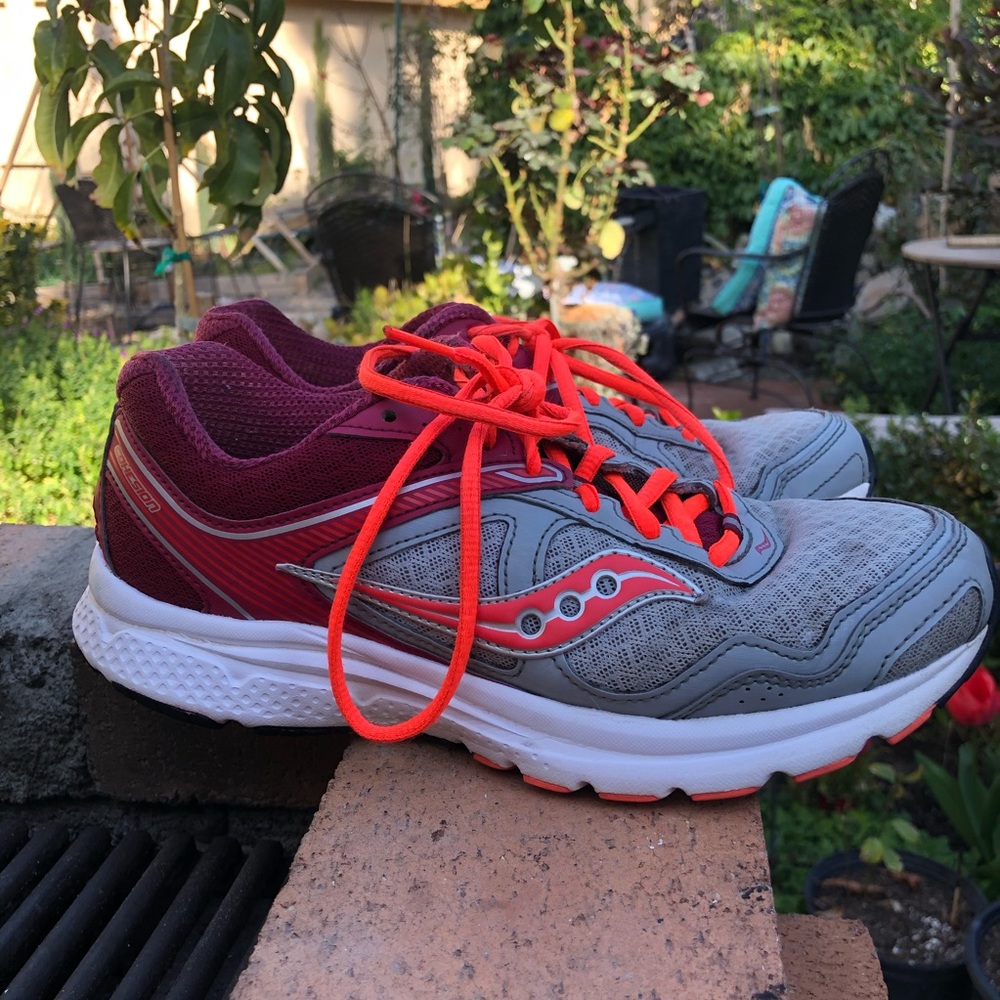 Saucony Grid Cohesion 10 S15333-9 Gray Maroon